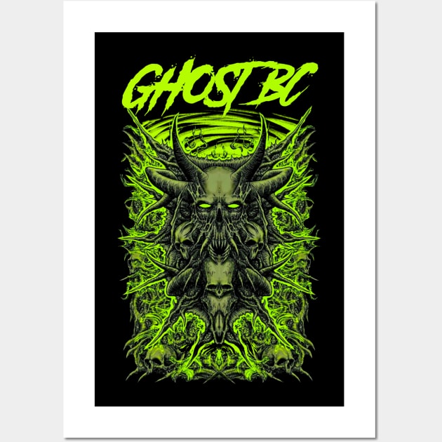 GHOST BC BAND Wall Art by Tronjoannn-maha asyik 